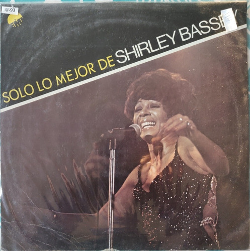 Vinilo Lp Shirley Bassey   Solo Lo Mejor (xx167