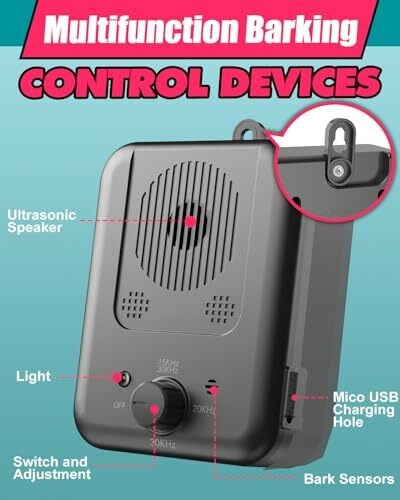 Dispositivo Antiladridos, 3 Modos Control Automático Corteza