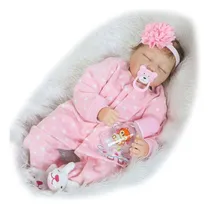 Comprar Muñeca dormida Bebé Reborn Muñeca Para Dormir De Tela Suave 55cm muñeca
