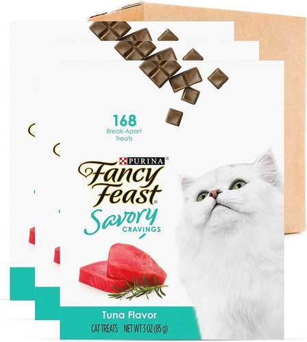 Premios Golosinas Para Gato Fancy Feast Sabor Atún 3 Tableta