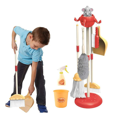 Aseo Little Helper Juguete Plástico Didáctico Limpieza Set 8
