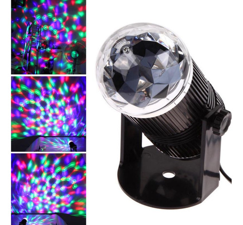 Luz Giratorias Led Efecto Bola Espejos Fiestas Rgb © 