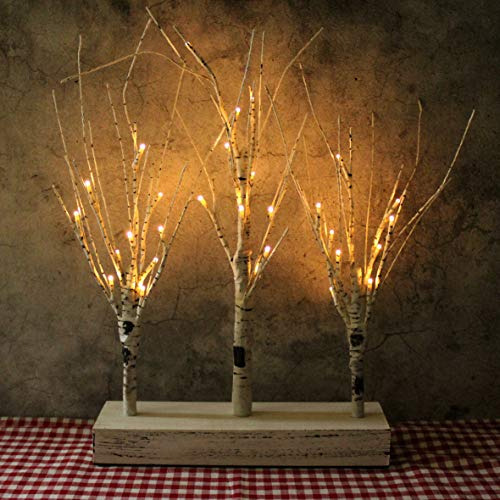 Centro De Mesa Iluminado De Árbol Con Luces Led