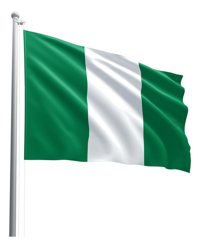 Bandeira Da Nigéria Em Tecido Oxford 100% Poliéster