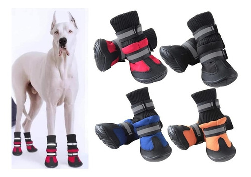 Zapatos Altos Para Perro Impermeables Antideslizantes S