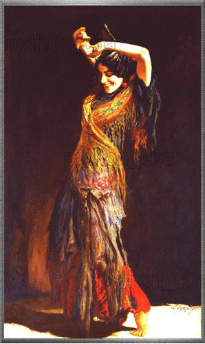 Cuadro La Bailarina De Flamenco - Leopold Schmutzler - 1920