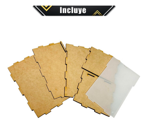 Imagen 6 de 10 de Caja Para Termo Mdf Tapa Acrilico Regalo Detalle Recuerdo