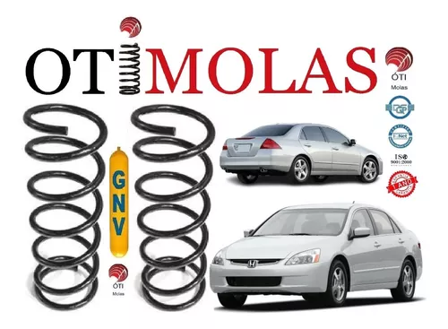 Molas Reforçadas P/ Blindado Accord 2004 Á 2012 Dianteira
