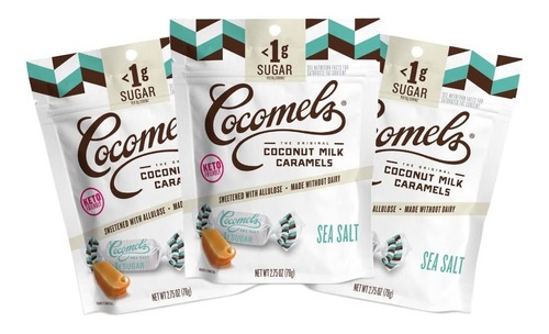 Cocomels Caramelos De Leche De Coco, Menos De 1 G De Azúcar,