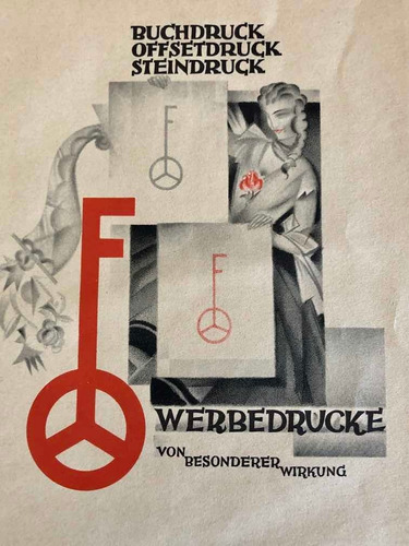 Antigua Litografía  Afiche  Publicitario Aleman 