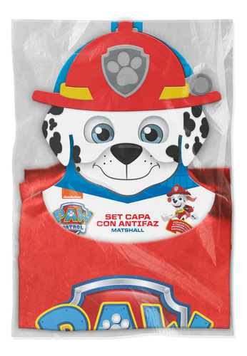 Set Capa Marshall Con Antifaz Paw Patrol