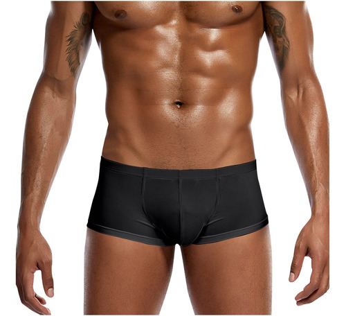 Calzoncillos D Para Hombre, Color Liso, Seda Helada, Delgado