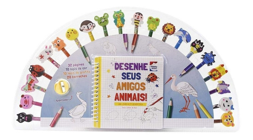 Livro Desenhe Seus Amigos Animais - Um Livro-kit Divertido