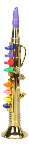 Clarinete Musical Props Instrumento Oro Oro Los 40x9.5x21cm