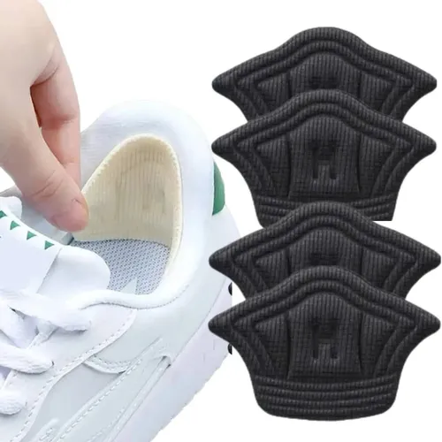 2 Pares De Protetor Calcanhar Revest Tênis Sapatos Conforto Cor Preto ...