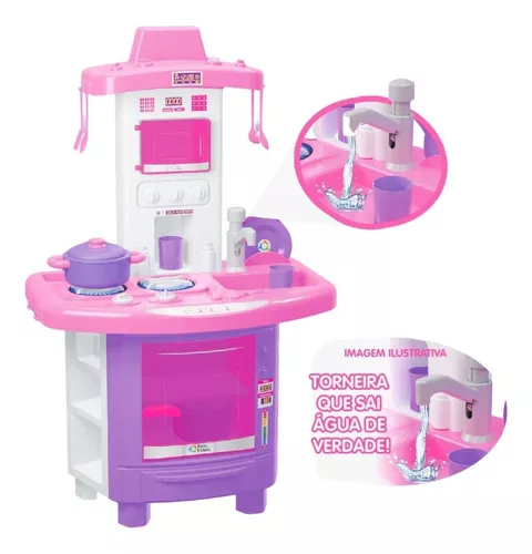 Cozinha Infantil Brinquedo Kit Criança Completa Fogão Menina