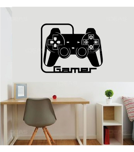 Sticker De Pared Gamer Control Play Station Vinilos 