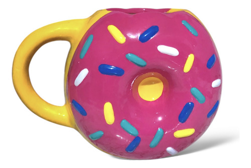 Taza Rosquilla Homero Simpson, Dona Rosa Con Chispas Taza 3d