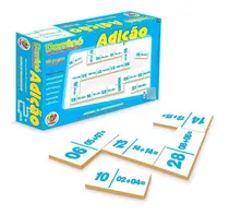 Comprar Domino Adição Matemática Jogo Educativo Domino Madeira
