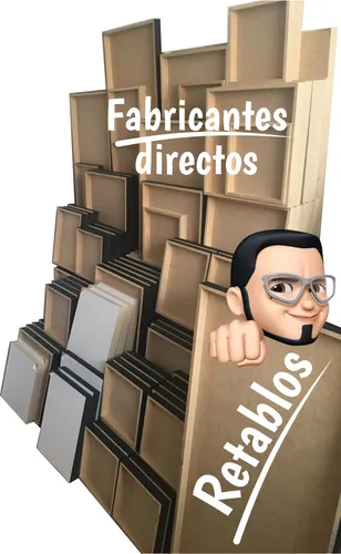 comprar Retablo 30x30 Con Marco Tipo Bastidor