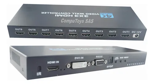Video Wall 3x3 Controller 1 Imagen A 9 Pantallas Computoys