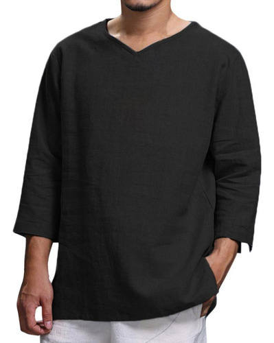 Blusa Moderna De Algodón Puro Para Hombre