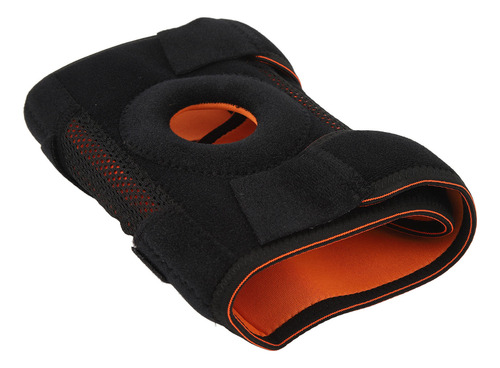 Rodillera Unisex Negra Deportiva Ajustable De Silicona