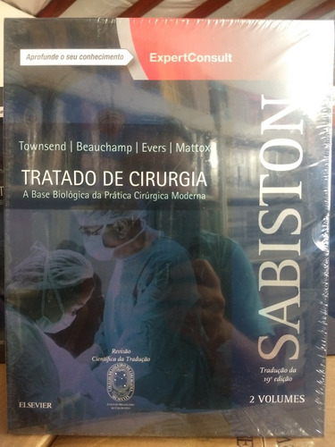 Livro - Sabiston - Tratado De Cirurgia (novo No Plástico)