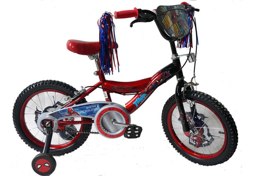 Imagen 1 de 3 de Bicicleta Spiderman Rod16