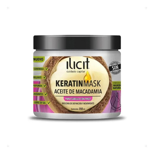 Mascara Anti-frizz Keratinmask Aceite De Macadamia - Ilicit