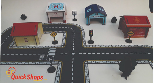 Imagen 8 de 10 de Edificio Hospital Mis Calles Juego Didactico Rompecabezas