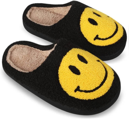 Cómodas Pantuflas De Cara Sonriente Interiores Y Exteriores