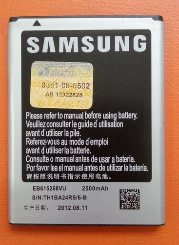 Bateria Samsung Galaxy Note 1 I9220 N7000 Gt-n7000b Original