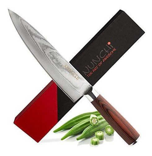 Cuchillo Chef Profesional Japones De 8 Pulgadas Con Acero In