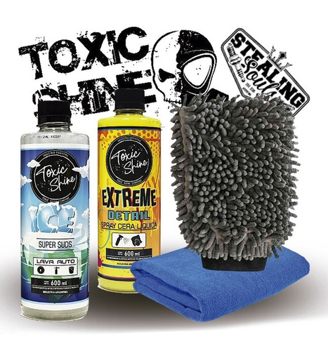 Toxic Shine | Kit Combo Lavado | Básico #38 | Shampoo + Cera