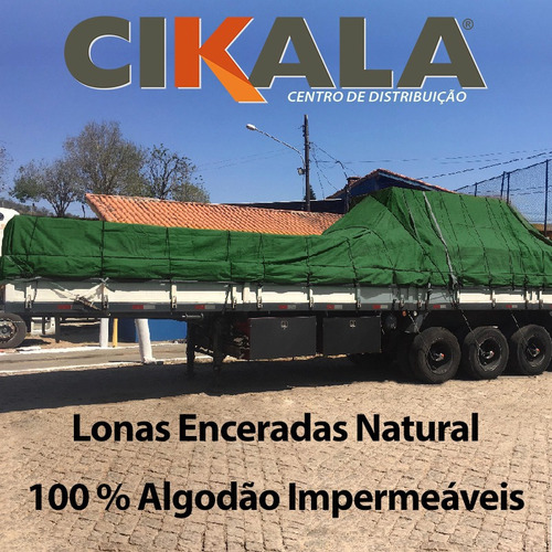 Encerado Lona Algodão Fio 8 Alcatroada 12x8 Mts