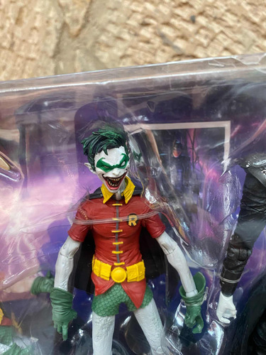 Mcfarlane Dc Multiverse Batman Who Laughs & Robins Of Earth (Usado)
