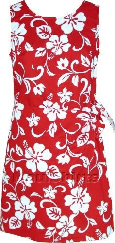 Rjc Vestido Clásico Estilo Hawaiano Con Diseño De Hibisco Y 