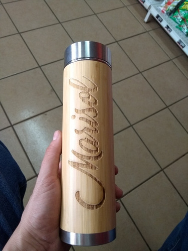 Termo Bamboo 100% Natural Personalizado Láser 480ml