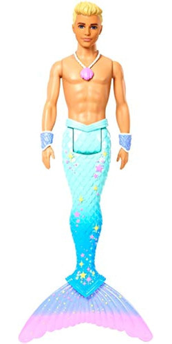 Barbie Dreamtopia Merman Doll, Aprox. 30 Cm Con Cola De Arco