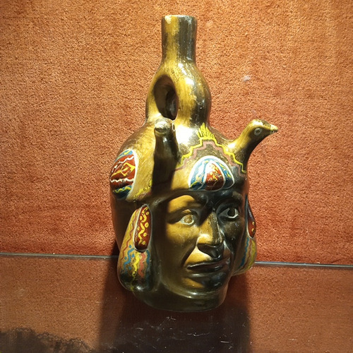 Figura De Ceramica Moche Antigua Estilo Precolombino Peru