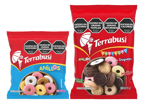 Combo Galletitas Terrabusi Surtidas Dulces Y Anillos Pack