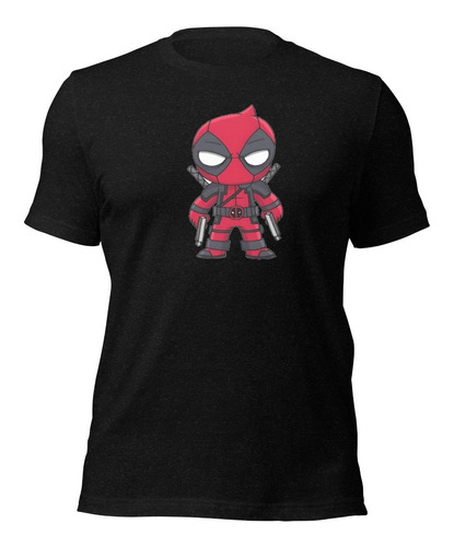 Playera Deadpool Caricatura. Wade Wilson. Chimichanga. Chibi