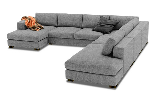 Mueble Sala Vancouver Haspe Gris Derecha 5pzs Sala Sofas