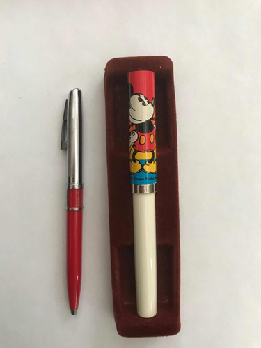 Bolígrafos Calendario Rojo Y Kaleidoscopio Micky De Sheaffer