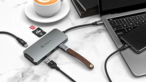 Concentrador Usb C 8 En 1 Adam Elements, 4 K Usb C A Hdmi, 1
