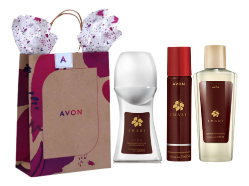 Set Avon Imari Desodorantes Y Colonia Naturalemma Regalos