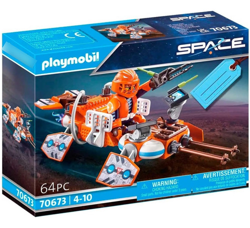 Playmobil Space 70673 Guardian Del Espacio Con Nave 64 Pcs 