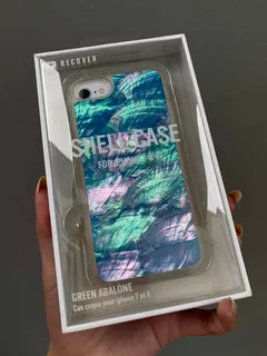 Estuche Para iPhone 6s/6/7/8 De Piedra De Abalón Real