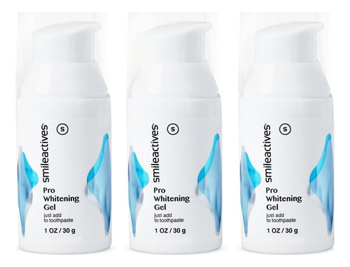 Gel Blanqueador De Dientes Smileactives 3x30ml Con Peróxido